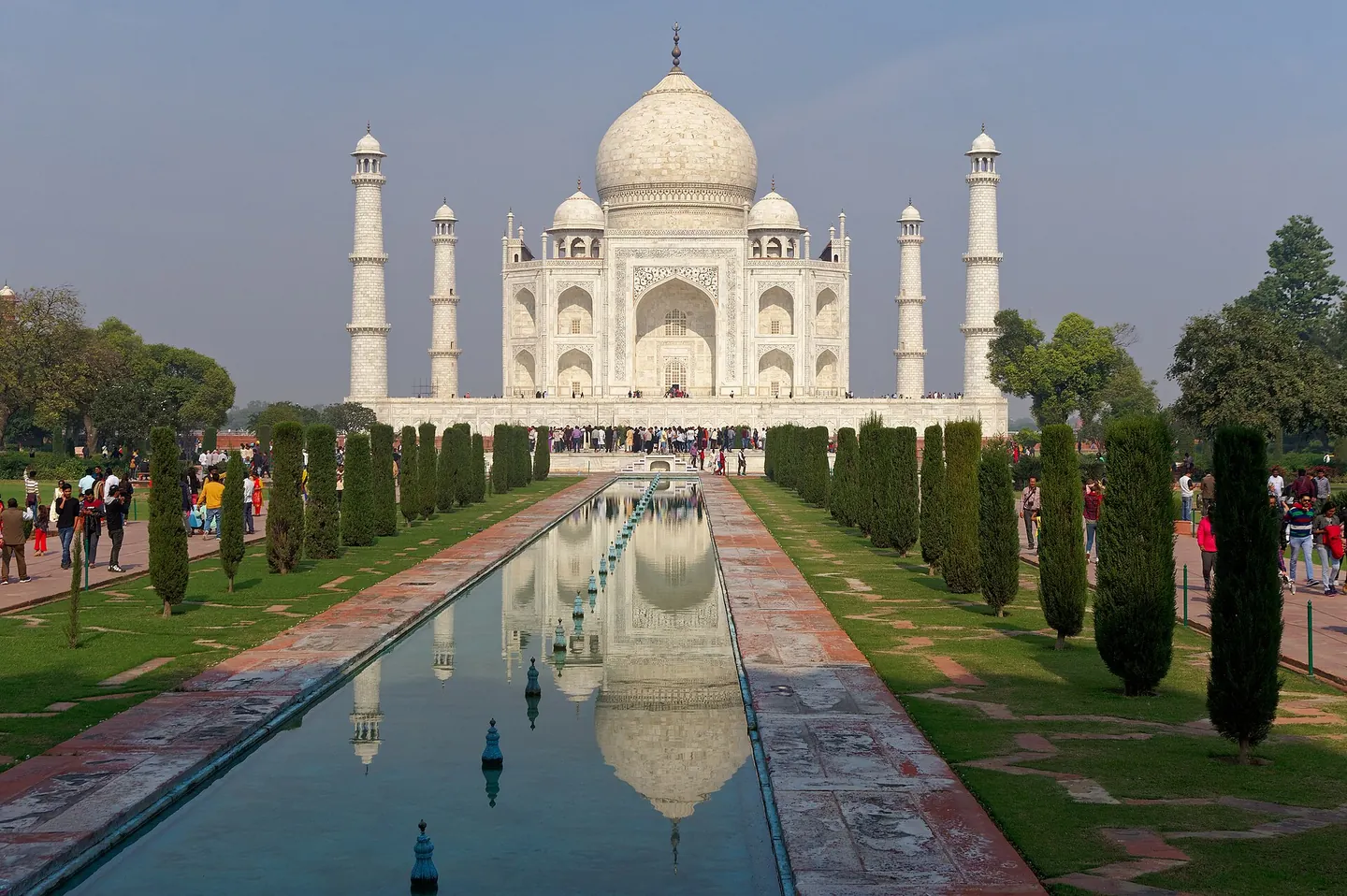 Taj Mahal in Agra, India; editorial regional architecture photograph, not a Juhaus project.